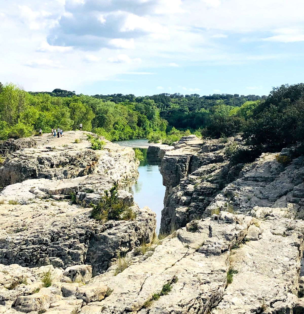 Cascades du Sautadet, formations rocheuses sculptées par la rivière Cèze